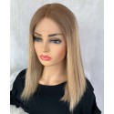 European hair highlights blonde undetectable lace front wig --BYC686