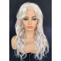 Pre cut lace wear go glueless platinum color loose curly wig--BYC688