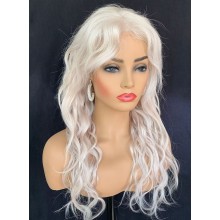 Pre cut lace wear go glueless platinum color loose curly wig--BYC688
