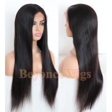 Brazilian human hair Pre plucked bleached silky straight 360 lace wig--BYC342
