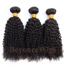 100% Virgin human hair curly machine weft--BYC781