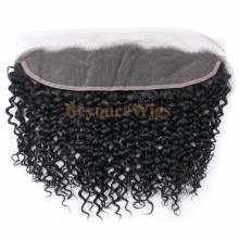 100% virgin human hair curly 13*4 lace frontal--BYC713