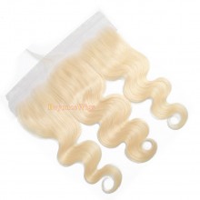 100% virgin human hair 613 color body wave 13*4 lace frontal--BYC715