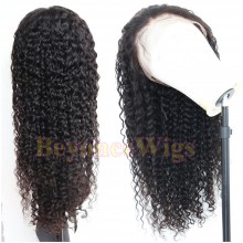 Brazilian human hair Pre plucked bleached wet wave 360 lace wig--BYC338