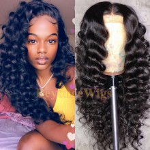 100% Brazilian virgin spanish wave glueless 370 lace wig--BYC908