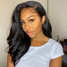 Brazilian human hair body wave glueless full lace silk top wig--BYC239