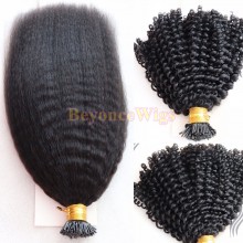 10A grade virgin human hair wholesale microlink I tips hair extensions--BYC804