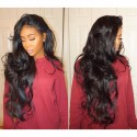 Brazilian human hair Pre plucked bleached body wave 360 lace wig--BYC346