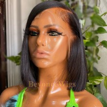 Pre plucked 13*6 lace front side parting bob--BYC565