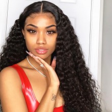 Brazilian human hair beach wave full lace silk top wig--BYC226