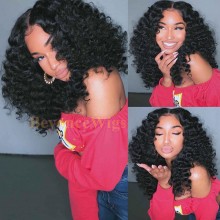 10A top quality 100% human hair spanish waves HD lace front wig--BYC465