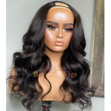 100% human hair U part wig--BU001