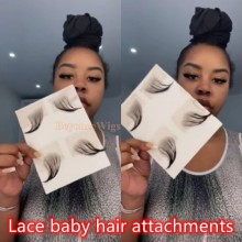 100% human hair lace baby hairs attachments--BS22