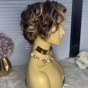 【For sale】short  wave hair lace front wig-BYC623
