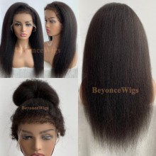 NEW hairline with Afro curl baby hairs 13*6 skin melt HD lace wig--BYC222