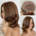 European Hair Short Style Natural Straight Silk Base Undetectable wig-EW40