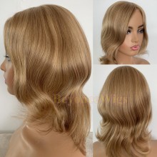 European Hair Short Style Natural Straight Silk Base Undetectable wig-EW40