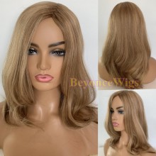 European Human Hair Natural Straight Silk Top Wig-JW23