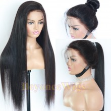 Brazilian virgin silky straight Pre plucked Skin Melt HD Lace 13*6 Lace Front Wig--BH104