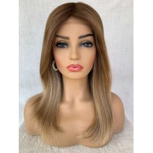 Luxury Culticle Remy Human Hair Monofilament Swiss Lace Wig-MT11