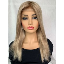 Luxury Culticle Remy Human Hair Monofilament Swiss Lace Wig-MT11