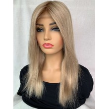 Luxury Culticle Remy Human Hair Monofilament Swiss Lace Wig-MT11